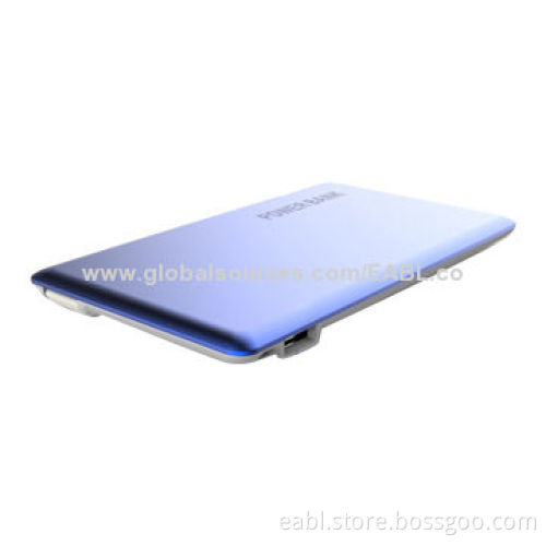 Credit Card Power Bank, 1,400mAh/A Grade Li-polymer Battery, OEM/ODM/LED Indicator/Name-card Design